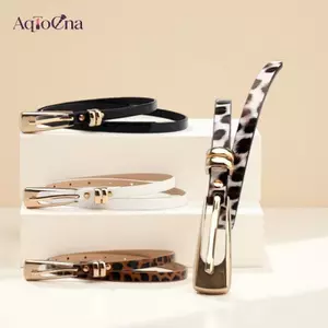 AqToCna 1Pc 105CM 11 Màu Kẹo Thời Trang Nữ Dây Da Trang Trí Skinny Mỏng Đầm Thắt Lưng Thắt Lưng Dây Thắt Lưng AqToCna