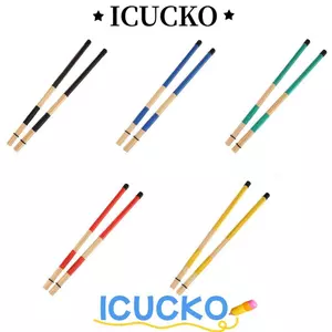 ICUCKO Dây nịt Jazz Maple Drum Sticks, Bàn chải trống bằng gỗ Bunch of Sticks Trống Stick, Phụ kiện trống búa trống Phụ kiện gõ Bunch Drumsticks