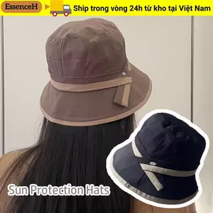 Mũ chống nắng nữ ESSENCEH, Mũ xô bảo vệ mặt khô nhanh, Vành rộng mùa xuân mùa hè Mũ chống nắng nhẹ Du lịch