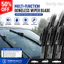 TRƯỚC WIPER BLADES 2 Chiếc Im Lặng Không Khung Khăn Lau Cao Su Dải Chất Lượng Cao Cấp Cho 2023 Changan Deepal SL03 S7 Kính Chắn Gió Phụ Kiện Thay Thế