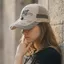 Mũ bóng chày PYCOU, Mũ chống nắng lưới mùa hè, Mũ Snapback chữ có thể điều chỉnh thoáng khí thông thường dành cho nam nữ