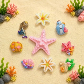 [ĐỘC QUYỀN] Set Charm Sao Biển Đại Dương Pastel Kawaii Resin DIY Gắn Dép Cute Jellyfish Mermaid Ocean Treasure 🐚⭐🌊