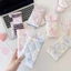 Túi đựng kính PYCOU, Bút chì chống bụi họa tiết hoa, chống áp lực có nút kính râm