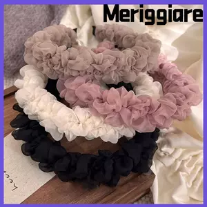 Băng đô xếp nếp thanh lịch MERIGGIARE, Băng đô xếp ly hợp thời trang màu trơn đơn giản, Mũ vải