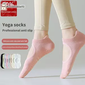 Cheenm 1 Cặp Nữ Pilates Sos Baless Chống Trơn Trượt Yoga Thoáng Khí Sos Mắt Cá Chân Nữ Múa Ba Lê Thể Thao Sos Cho Tập Gym VN