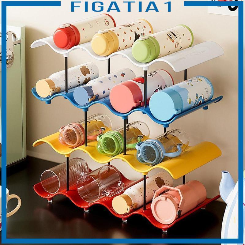 Cốc Cốc Cốc Có Thể Xếp Chồng Chai Lưu Trữ Thiết Kế Sóng Cho Nhà Bếp Tủ Lạnh Hộp Đựng Cocktail