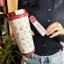 Ống Hút Cà Phê Thép Không Gỉ 316 Dung Tích Lớn Đơn Giản Giữ Nhiệt Cốc Dễ Thương Sinh Viên Di Động Trà Sữa Miếng Dán Cốc Nước FKII