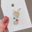 GUSTAVA Sữa Trà Trâm Cài, Kích Thước Nhỏ Thiết Kế Thanh Lịch Zircon Trâm Cài, Thiết Kế Sáng Tạo Thời Trang Hợp Kim Zircon Trang Trí Trà Sữa Pin Thiết Kế Phụ Kiện