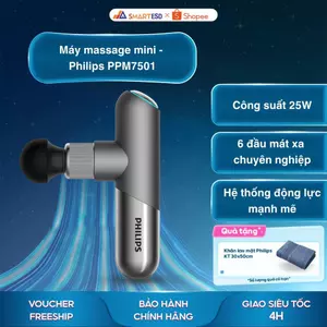 Máy massage mini - Philips PPM7501 - 6 đầu massage chuyên dụng - Bảo hành chính hãng 24 tháng