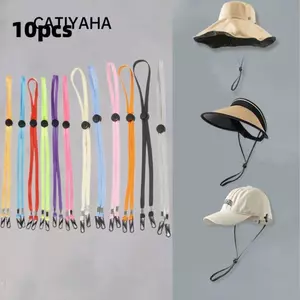 CATIYAHA 10 chiếc Dây đeo mũ chống gió, Dây cằm mũ chống thất lạc 70cm, Dây điều chỉnh đa chức năng Nylon có thể tháo rời Mũ chống nắng
