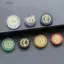 DELMER 7 Cái / bộ Reiki Chữa Bệnh Đá Quý, Thạch Anh Tím Trong Suốt Bảy Luân Xa Đá Pha Lê Tự Nhiên, Reiki Chữa Bệnh Bộ Sodalite Tròn Yoga Đá Giáng Sinh