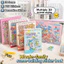 WANYEDI Cabin Scene Pocket Sticker, PET Phim Hoạt Hình Phong Cảnh Miếng Dán Sách, DIY Nhà Thu Nhỏ Miếng Dán Cabin Cảnh Cho Trẻ Em