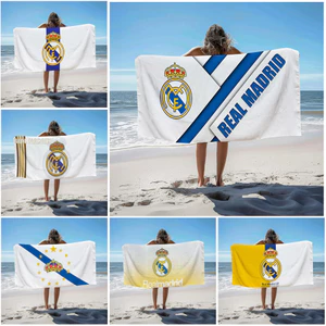 Real Madrid C.F. Khăn tắm vách ngăn Logo, Khăn tắm bể bơi đi biển, Quà tặng kỷ niệm sinh nhật