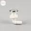 Vòi phun nước nóng Hodou Air Jet Air Nozzle Bề mặt mạ Chrome phi kim loại có đế trắng Phụ kiện bồn tắm Massage VN