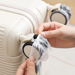 Vỏ bảo vệ bánh xe hành lý dùng một lần Vỏ bụi Vỏ bánh xe đa năng Vỏ chân hành lý Phim bảo vệ TR5G