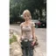 Áo thun ngắn tay cổ chữ u in chữ cổ điển Mỹ dành cho nữ mùa hè Slim-Fit Slim-Fit Slimmer Look Hot Girl Vai trước
