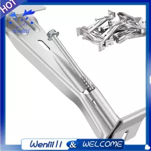 Móc treo máng xối 5 "10 gói, Giá đỡ máng xối mưa ẩn hạng nặng Chốt Giá đỡ máng xối bằng nhôm để sửa chữa máng xối