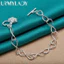 URMYLADY Bạc 925 Ngôi Sao Mặt Dây Chuyền Vòng Tay Nữ Tiệc Cưới Trang Sức Thời Trang