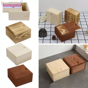 BORAGETE Hộp Gỗ Trang Sức Thẻ Người Tổ Chức Trang Sức Chưa Hoàn Thành