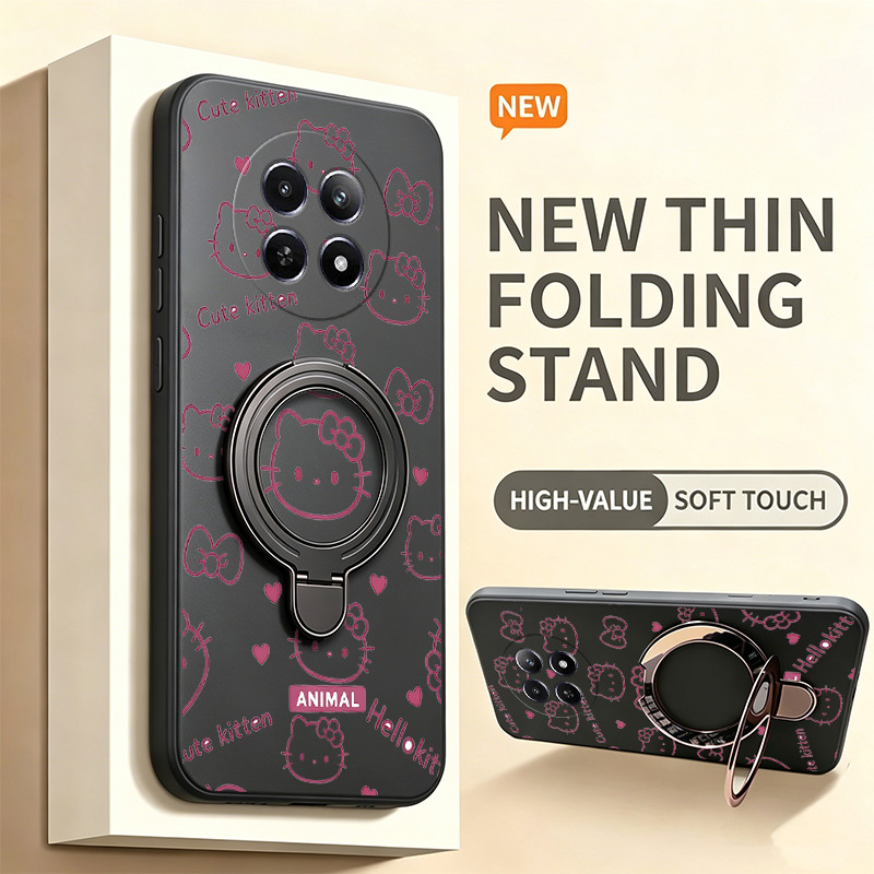 Ốp Lưng Cho REDMI NOTE 15 4G NOTE 15 PRO poco M8 PRO 5G Vỏ Điện Thoại Vỏ Mềm Silicon Chống Sốc Thiết Kế Mới Thẩm Mỹ Có Giá Đỡ Mèo Hồng Dễ Thương Cho Bé Gái Trong Suốt YTFUZJ1
