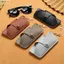 Túi Đeo Kính YOLOGO, Da PU Có Móc Khóa Kính Mát Túi Bảo Quản, Di Động Chống Áp Lực Chống Mất Retro Spectacle Nam Nữ