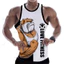 Love 3D In Hình Tank Top Unisex, Áo Vest Không Tay Chữ Động Vật Anime, Bông Tai Kẹp Thoáng Khí Mềm Mại