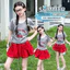 Áo thun ngắn tay màu xám cho bé gái Mùa hè Phong cách mới Trẻ em in hình hoạt hình Áo hẹp