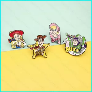 HT2 Câu Chuyện Đồ Chơi Huy Hiệu Woody Buzz Lightyear Trâm Anime Túi Mặt Dây Chuyền Pin Phụ Kiện Thời Trang Bộ Sưu Tập Quà Tặng TH2