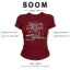 BOOM Áo Baby Tee Nữ Cotton Ôm Body-Áo Thun Ngắn Tay Y2K In Hình PhongCách Mùa Hè, Cổ Tròn Hàng Đầucách hàn quốc phong123