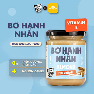 Bơ Hạnh Nhân Mịn 100% WayOf - Không Đường Không Dầu - Vitamin E Magie Eat Clean