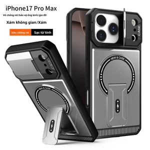 ốp lưng iPhone Áp dụng cho vỏ điện thoại giá đỡ sạc từ tính loại mech iPhone 17 Pro Max, vỏ ống kính điện thoại giáp chống rơi Apple 16
