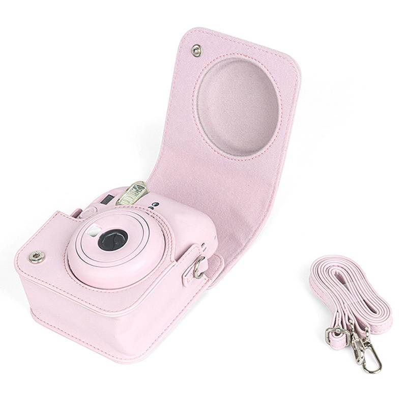 XUAN 1Pc Cho Instax Mini 12 Vỏ Máy Ảnh PU Mềm Bảo Vệ Túi Trave Cho Phim Túi Máy Ảnh Có Dây Đeo Vai VN