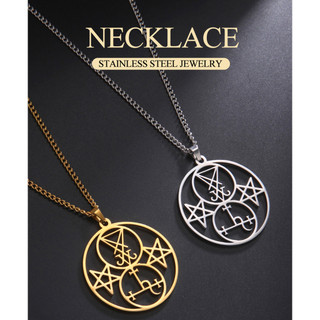 SKYRIM Lilith Sigil Mặt Dây Chuyền Vòng Cổ Pagan Bùa Hộ Mệnh Thần Thoại Thép Không Gỉ Wiccan Trang Sức Phù Thủy Magickal Quà Tặng