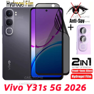 Vivo Y31s 5G 2026 Phim Hydrogel Bảo Mật Mềm Chống Gián Điệp Full Cover Bảo Vệ Màn Hình Chống Peek Phim Riêng Tư Cho Vivo Y31s Y31d Y31 VivoY31s Y31 s 5G 4G Phim Bảo Vệ Camera