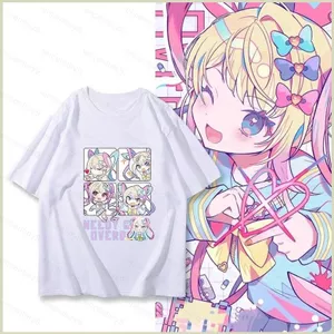 Needy Streamer Overload Typing of The Net Áo thun mùa hè Anime Áo ngắn tay