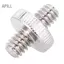 apill 1/4 Nam sang Bộ chuyển đổi vít có ren Kim loại Đầu nối đầu bi chân máy ảnh với mạ bạc cho phụ kiện video chân đèn DSLR Monopod