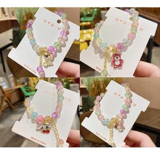 1 Vòng Tay Trẻ Em Sanrio Vòng Tay Học Sinh Có Cinnamoroll Và Hạt Thủy Tinh Phụ Kiện Bé Gái