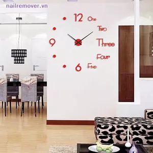 1Pc 3D Wall Clo Mirror Wall Stiers Creative DIY Wall Clos Thiết kế hiện đại Tắt tiếng Đồng hồ kim thạch anh Trang trí nội thất MỚI