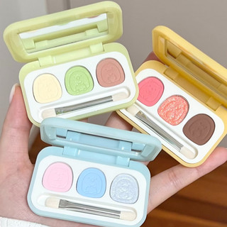 Bảng phấn mắt JILLLLEEN Màu nhạt khi ngủ Silkworm Làm sáng bảng sửa chữa khuôn mặt và thích hợp cho trang điểm ánh sáng tằm ngủ hàng ngày.