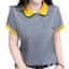 Áo sơ mi polo thông thường thời trang mới mùa hè dành cho nữ, áo sơ mi dáng rộng tay ngắn dành cho nữ