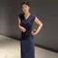 Váy dài cổ chữ V kiểu Pháp Váy ôm sát eo hẹp phiên bản mùa hè dành cho nữ mỏng hơn