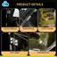 Dành cho nhện nhảy, tắc kè, Tarantulas Tương thích Acrylic Bò sát Terrarium Lắp ráp dễ dàng, 360° Thiết kế rõ ràng Vỏ thú cưng an toàn
