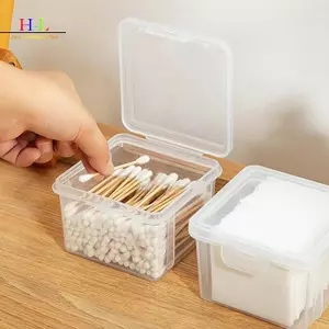 HL Hộp đựng khăn bông chống bụi Hộp đựng mỹ phẩm Hộp xốp làm đẹp trong suốt Trứng mỹ phẩm Hộp đựng mỹ phẩm Hộp đựng phòng tắm Hộp đựng LMWU