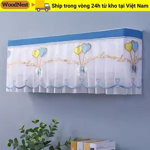 Vỏ chống bụi điều hòa WOODNEST, Vỏ AC có thể giặt được treo tường, Vỏ bảo vệ chống bụi di động nhẹ Hộ gia đình
