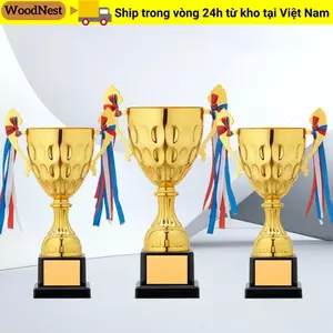 Cốc nhỏ trẻ em WOODNEST, Quà lưu niệm thủ công Cuộc thi bóng đá Cúp giải thưởng vàng, Mẫu kim loại Người chiến thắng giải thưởng Cúp Đồ chơi trẻ em Giải thưởng