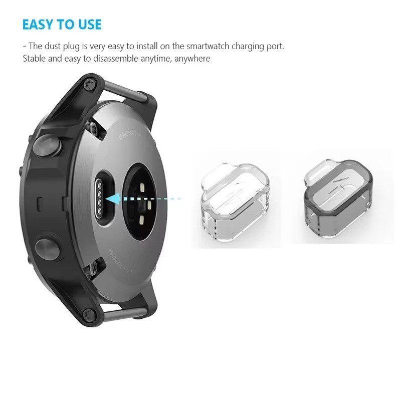 5-10 Chiếc Đồng Hồ Thông Minh Cổng Sạc Cho Coros Vertix Pace Pro 4 3 2 2s Nomad Đa Năng Chống Bụi Chặn Nắp Silicon Cho Coros Apex 4 2 Pro 46mm 42mm TPU Bụi Mềm Cắm