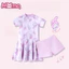 Đồ bơi hai mảnh in họa tiết hoạt hình thể thao chống nắng nhanh khô cho bé gái