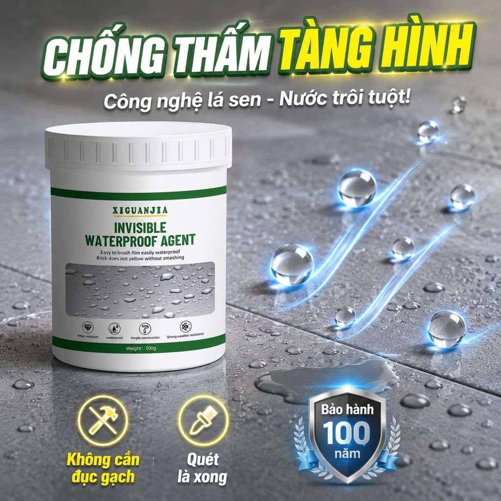 🔥Bảo hành 100 năm keo chống thấm trong | Đa năng sửa mái/tường/sàn/dung dịch trong | Khô nhanh dễ dùng keo sửa đa năng