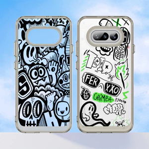 Ốp điện thoại trong suốt cứng "Graffiti" Không có gì Điện thoại 4A Pro 3A Pro 2 2A / Vỏ điện thoại không có gì chống sốc