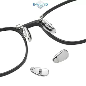 E-WOITD Kim Loại Siêu Nhẹ Hỗ Trợ Lá Chống Trơn Trượt Miếng Lót Mũi Kính Mát Chống Dị Ứng Nâng Cao Phụ Kiện Hỗ Trợ Mắt E-WOITD